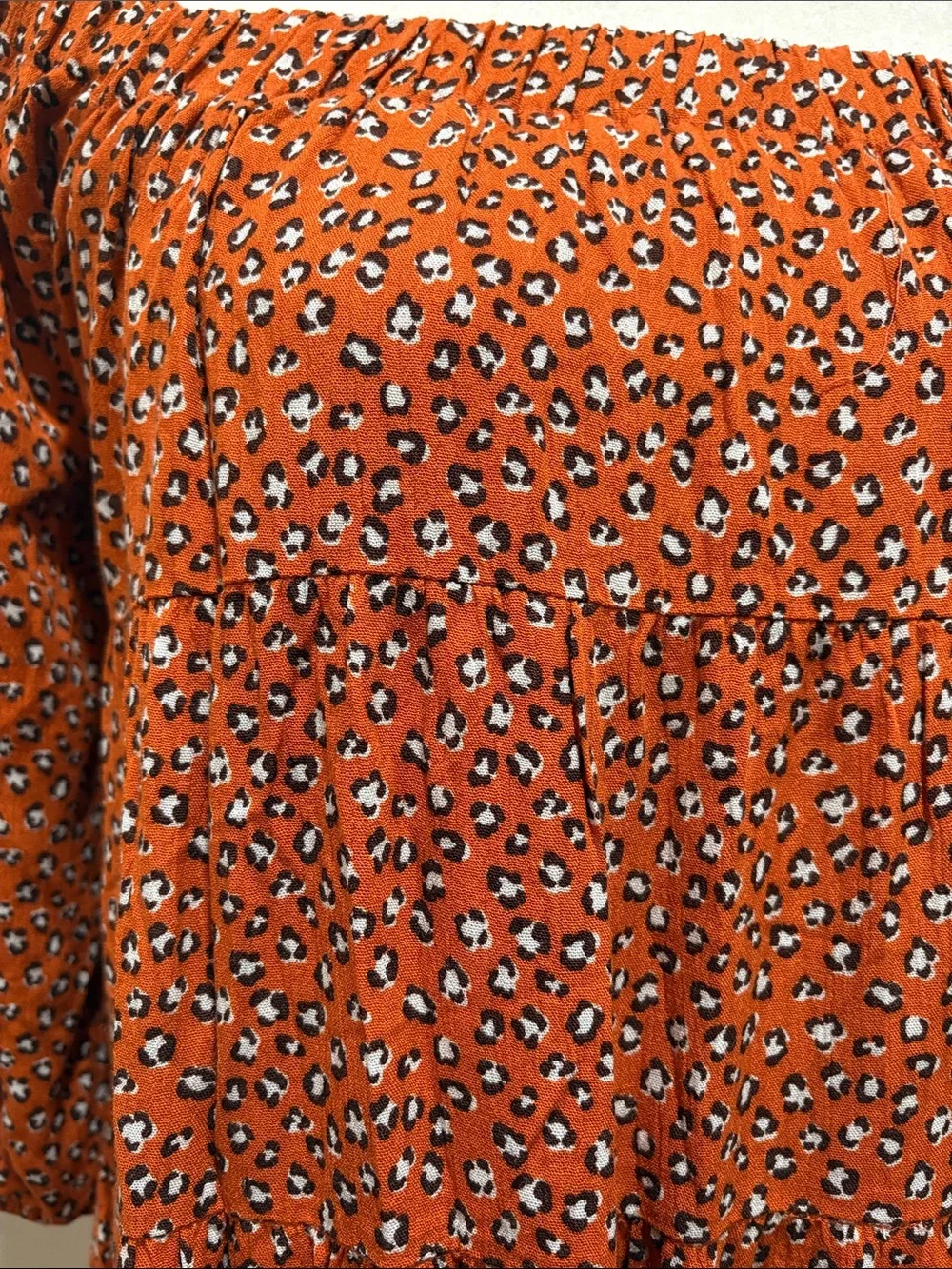 ANDREE BY UNIT Rust Floral One-Shoulder Dress - Picture 3 of 6
